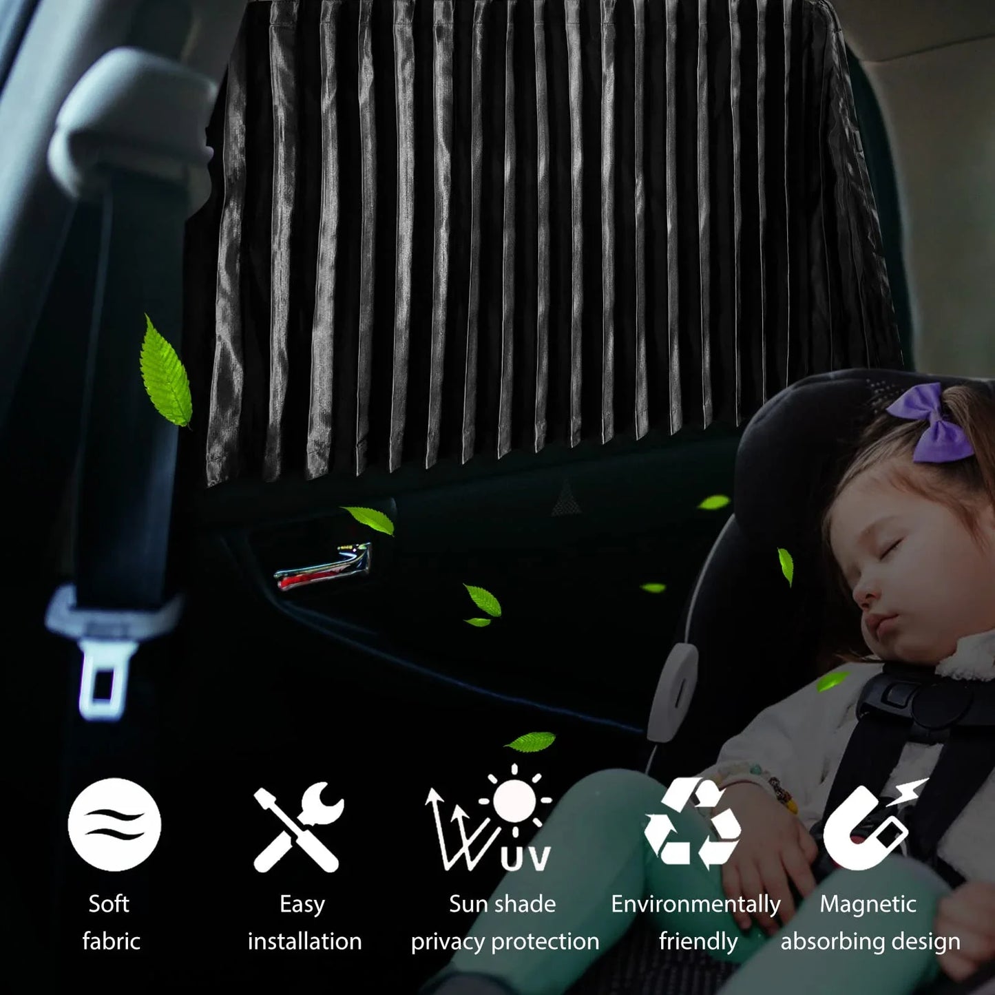 4 Piece Magnetic Car Curtains