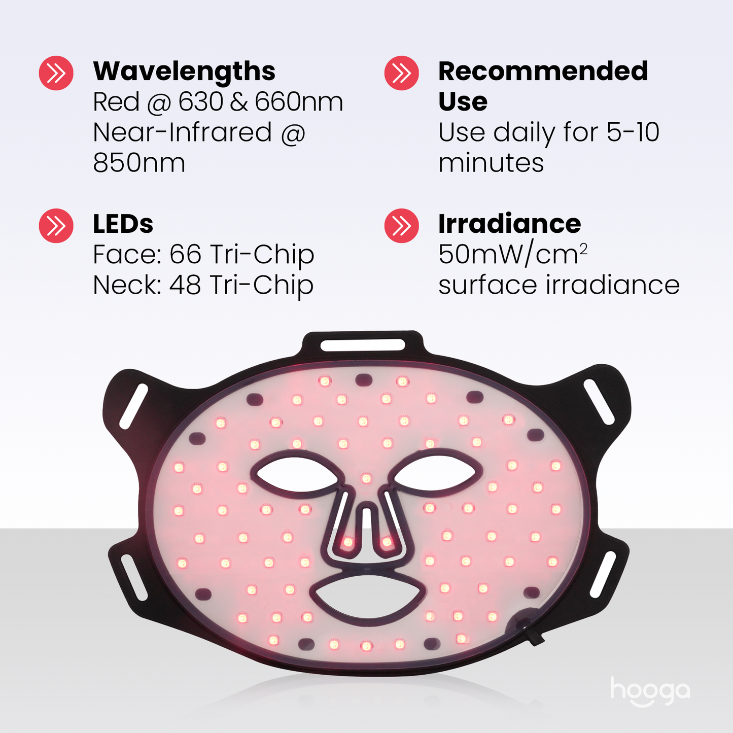 Red Light Therapy Face Mask