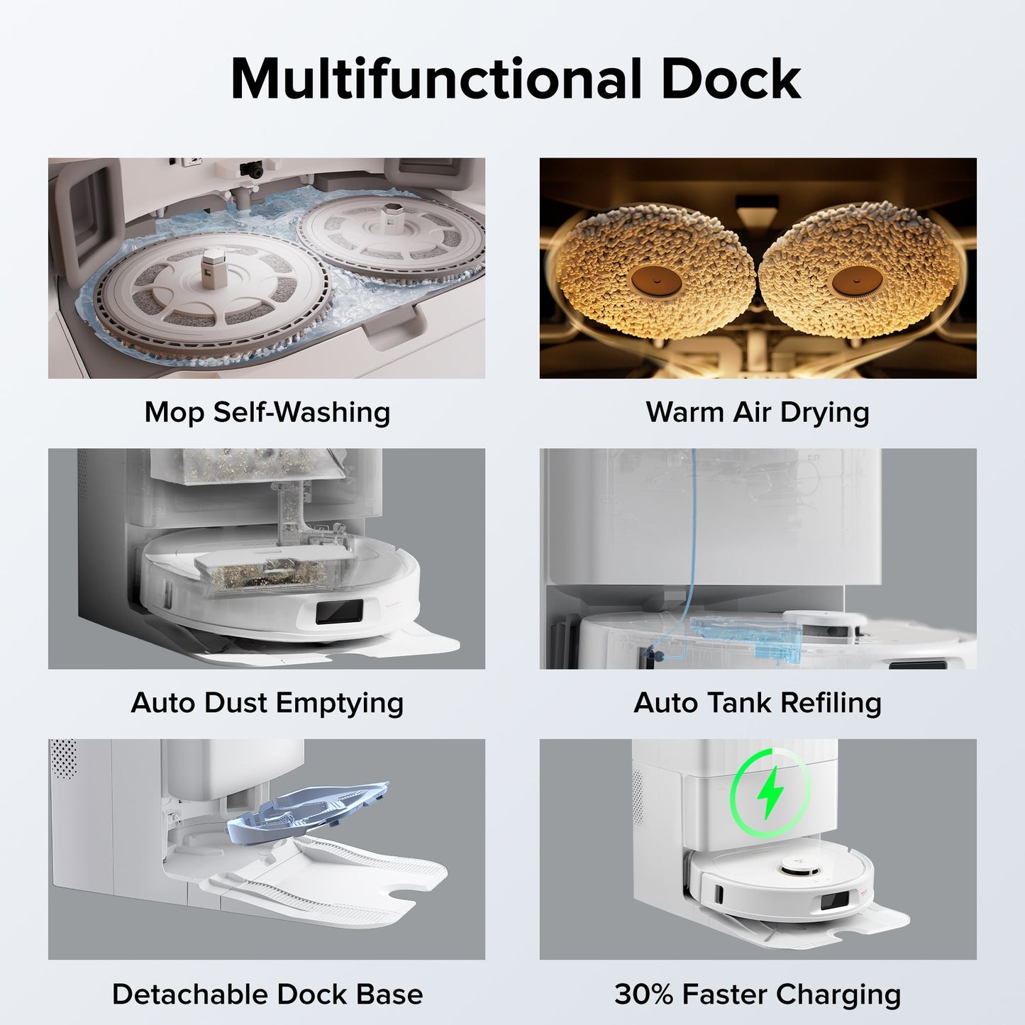 Roborock Qrevo S5V Robot Vacuum with Multifunctional Dock