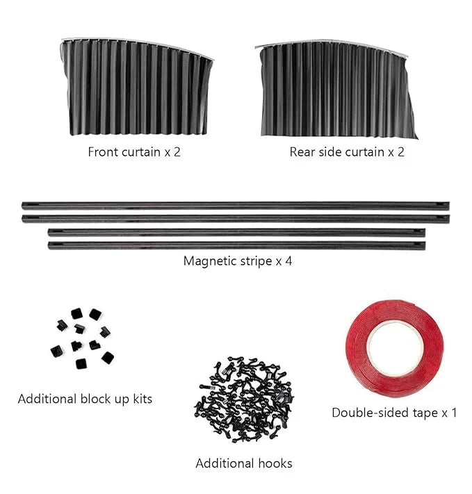 4 Piece Magnetic Car Curtains