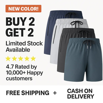 Combo of 4 Men's Stretchable Cotton Shorts for summers ☀️(₹225/piece)