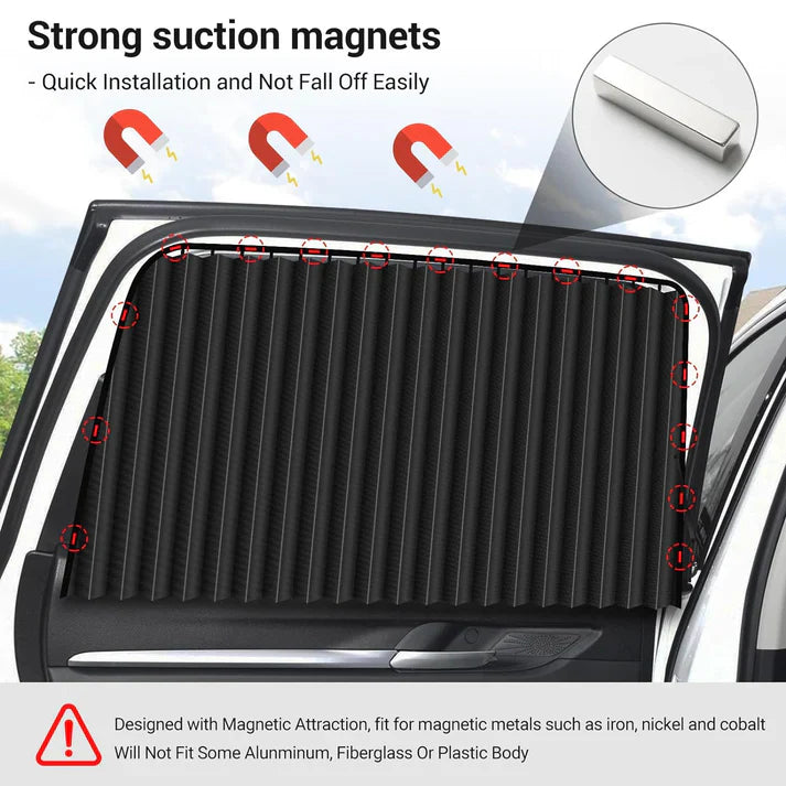 4 Piece Magnetic Car Curtains